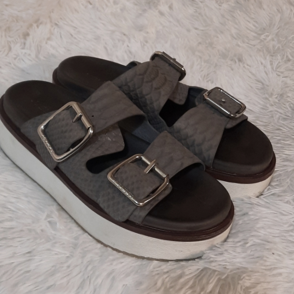 J/Slides Bolo Platform Sandals Gem